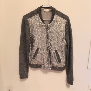 Women's shiny grey vests! Size small.